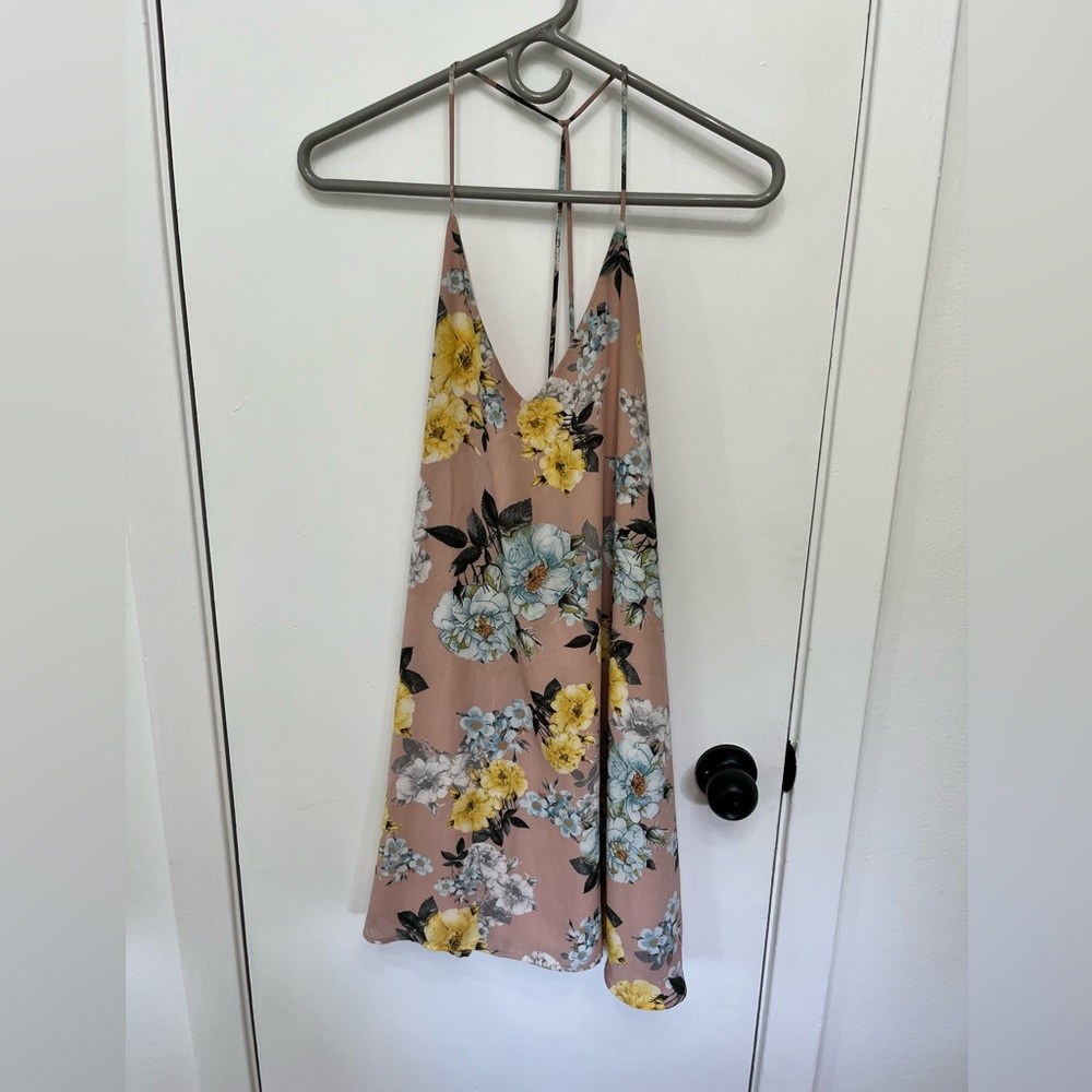 Floral backless sundress